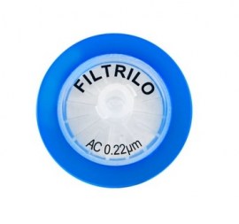 Filtro De Seringa Em Acetato Celulose Hidrofílico - 0,22 Um X 25 Mm - 100 Unid